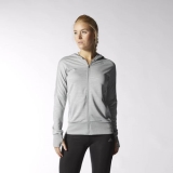 L48h3165 - Adidas Beyond the Run Hoodie Grey - Women - Clothing